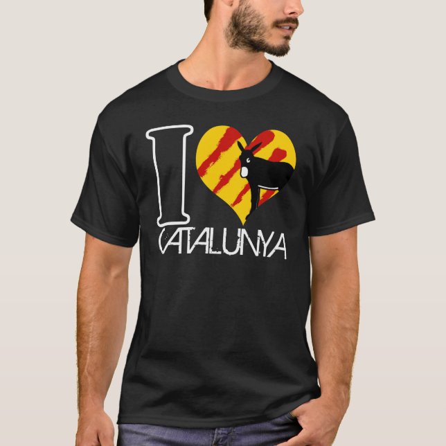 T-shirt I Love Catalunya (Devant)