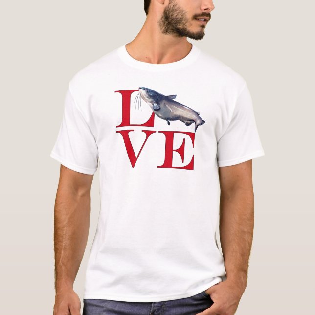 T-shirt I Love Catfish (Devant)