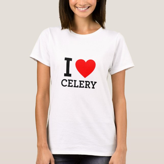 T-shirt I Love Celery (Devant)