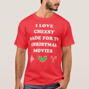T-shirt I Love Cheesy Fabriqué Pour La Télévision Les Film