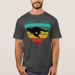 T-shirt I Love Cheetahs Coeur rétro