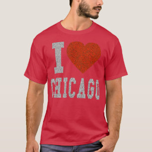 T-shirt I Love Chicago Heart Cadeau ou Souvenir Illinois