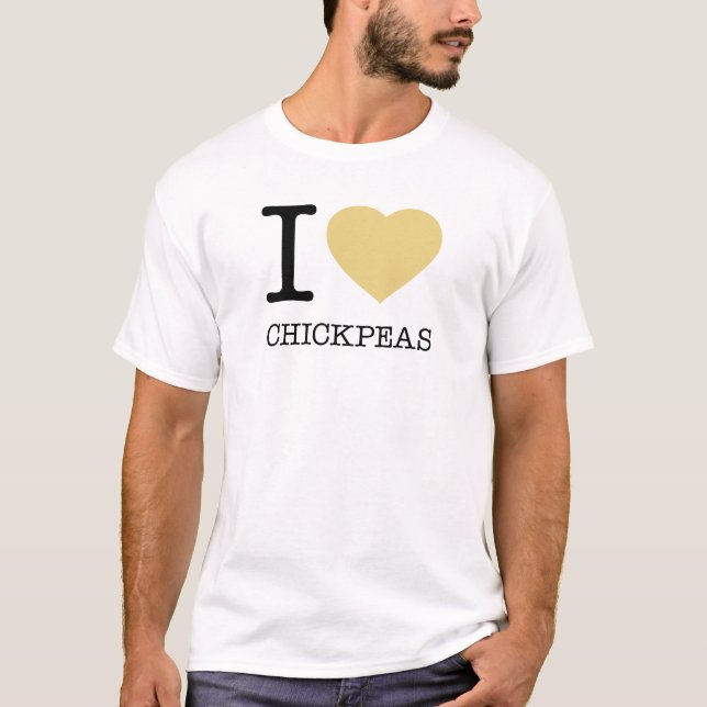 T-SHIRT I LOVE CHICKPEAS (Devant)