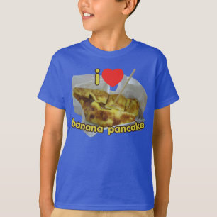 T-shirt I Love (Coeur) Banana Pancake ... Thai Street Food