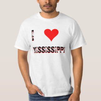 T-SHIRT I LOVE (COEUR) MISSISSIPPI