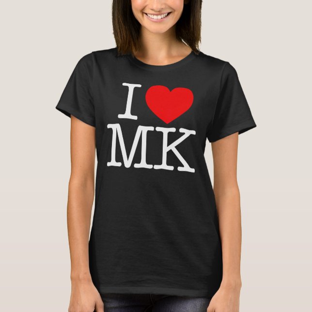 T-shirt I Love (Coeur) MK (Devant)