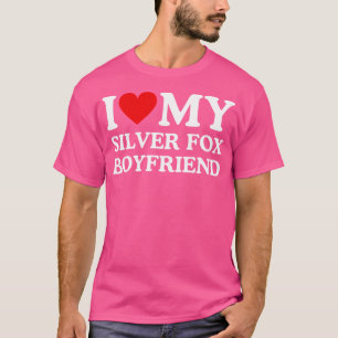 T-shirt I Love (Coeur) Mon ami Silver Fox