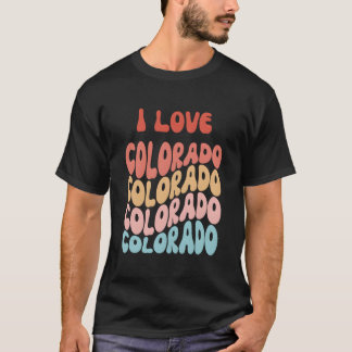 T-shirt I Love Colorado State Of Colorado Usa