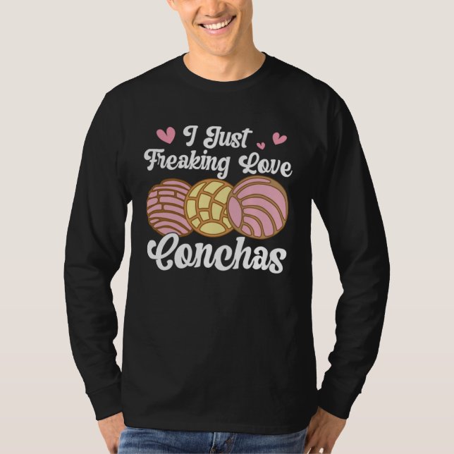 T-shirt I Love Conchas Pan Dulce Latina Mexican Mujer Conc (Devant)