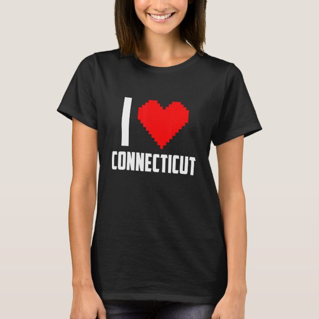 T-shirt I love Connecticut (Devant)