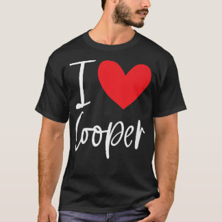 T-shirt I Love Cooper Nom Fille Personnalisée Femme BFF Fr