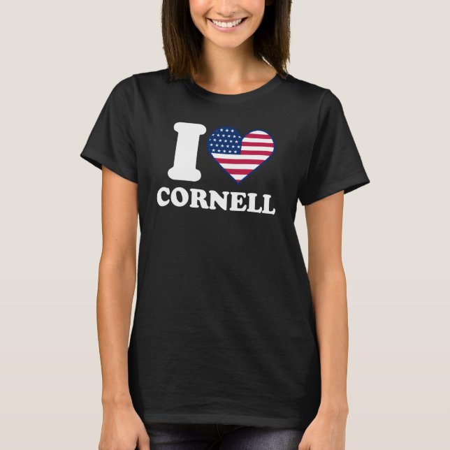 T-shirt I love Cornell I heart Cornell (Devant)