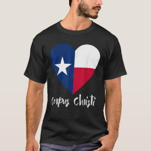 T-shirt I Love Corpus Christi Texas TX Drapeau Lonestar He
