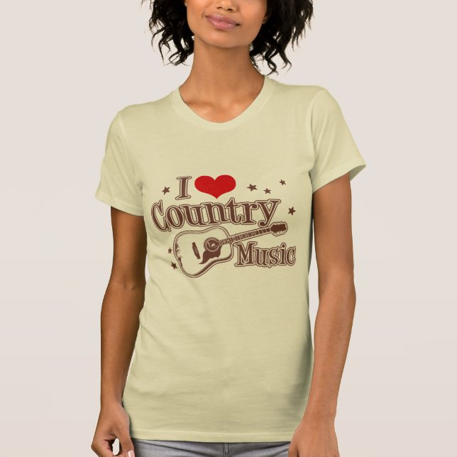 T-shirt I Love Country Music (Devant)