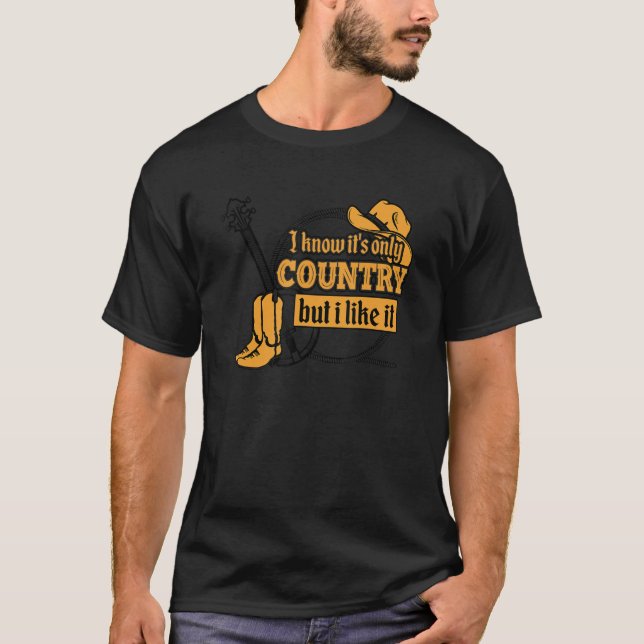 T-shirt I Love Country Music 1 (Devant)