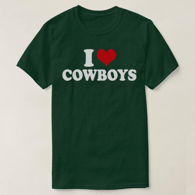 T-shirt I Love Cowboys1 (Design devant)