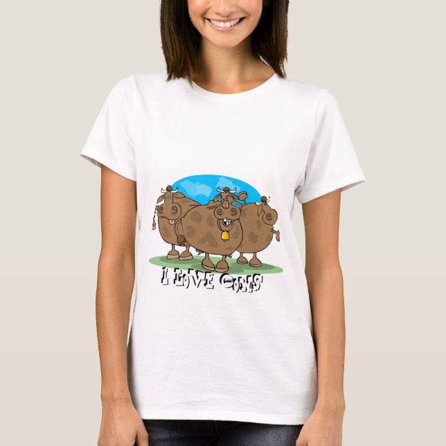 T-shirt I Love Cows (Devant)
