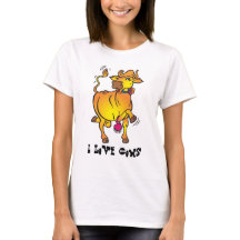 T-shirt I Love Cows