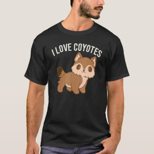 T-shirt I Love Coyotes Cute Coyote Graphisme