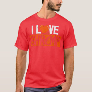 T-shirt I Love Crevettes Amateurs De Fruits De Mer Pêche À