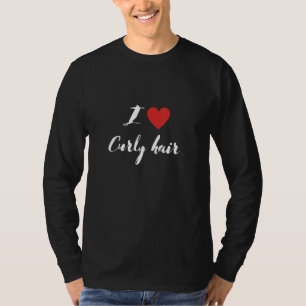 T-shirt I Love Curly, Méthode Coiffure