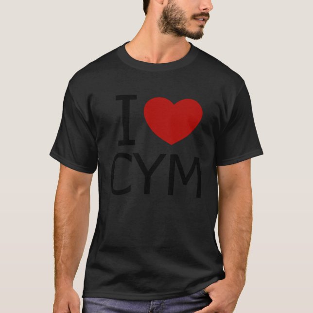 T-shirt I love CYM Cymru Wales Welsh Rugby Pride (Devant)