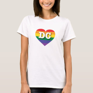 T-shirt I Love DC Rainbow Heart