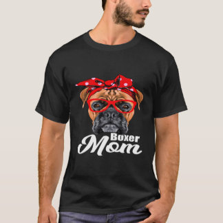 T-shirt I Love Dogs Boxer Maman