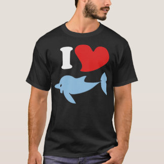 T-shirt I love dolphins