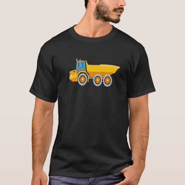 T-shirt I Love Dump Truck Dump Construction Truck for Men  (Devant)