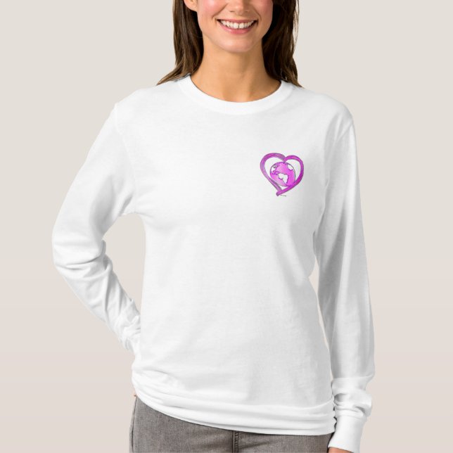 T-shirt I LOVE EARTH (Pink) Series (Devant)