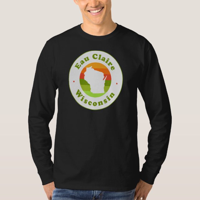 T-shirt I Love Eau Claire Wisconsin Wi-Fi Souvenir (Devant)