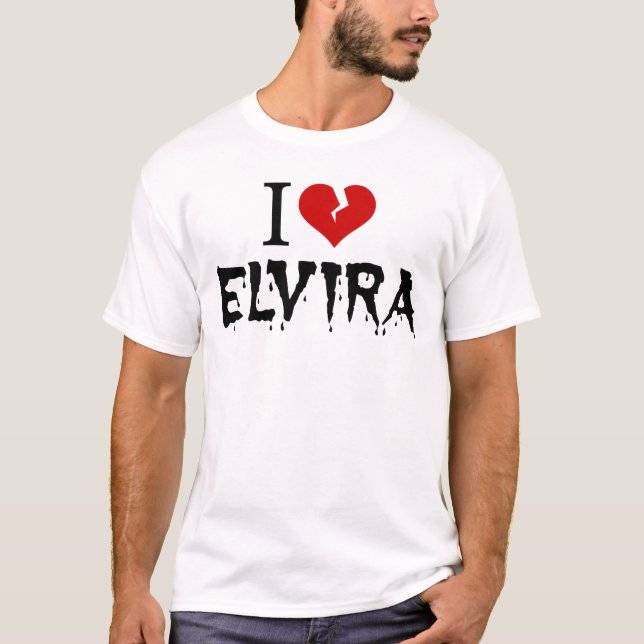 T-shirt I Love Elvira Coeur brisé (Devant)