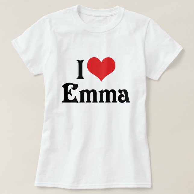 T-shirt I Love Emma (Design devant)