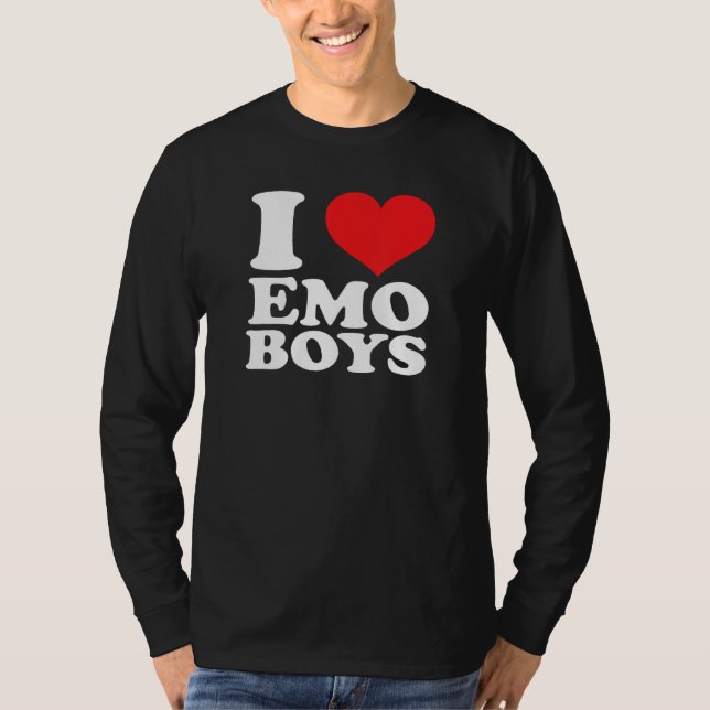 T-shirt I Love Emo Boys (Devant)
