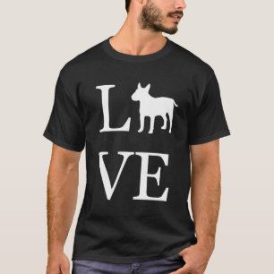 T-shirt I Love English Bull Terrier Amoureux des chiens Pr