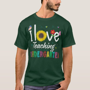 T-shirt I Love Enseignement Maternelle Tournesol Kindergar