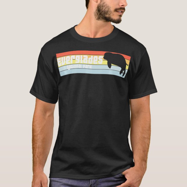 T-shirt I Love Everglades Parc National Floride FL Manatee (Devant)