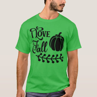 T-shirt I Love Fall Simple Letting