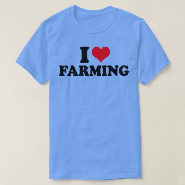 T-shirt I Love Farming (Design devant)