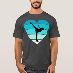 T-shirt I Love Figure Patinage Sports d'hiver Patinage sur