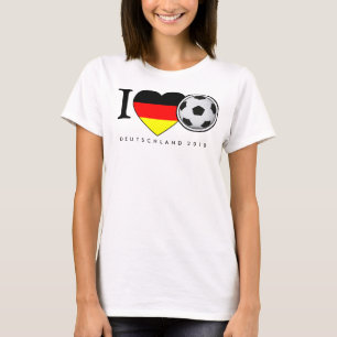 T-shirt I Love Football Allemagne 2010 football