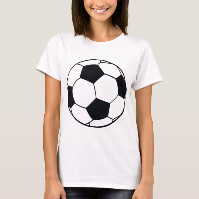 T-shirt I Love Football (Soccer) Coeur du jeu : I Love (Devant)