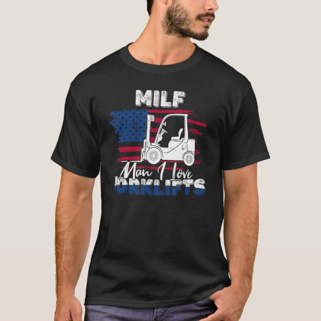 T-shirt I Love Forklifts Truck (Devant)
