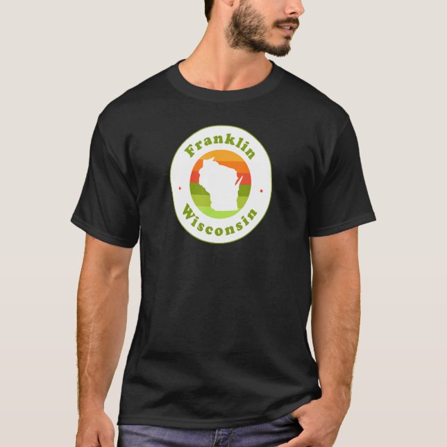 T-shirt I Love Franklin Wisconsin Wi-Fi Souvenir (Devant)