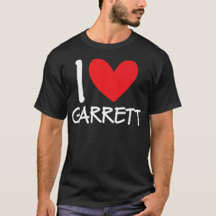 T-shirt I Love Garrett Nom Hommes Personnalisés Guy BFF Fr