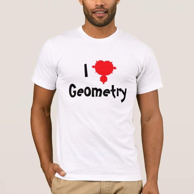 T-shirt I Love Geometry (Devant)