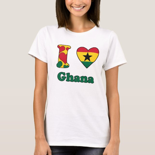 T-shirt I love Ghana (Devant)