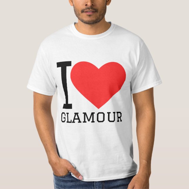 T-shirt I love glamour (Devant)