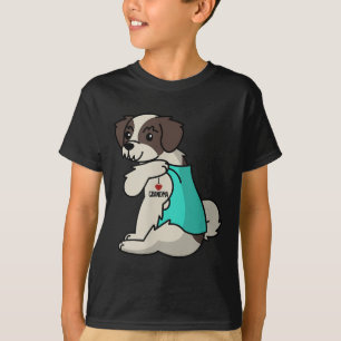 T-shirt I Love Grand-Mère Tattoo Shih Tzu Grand-Mère Chien